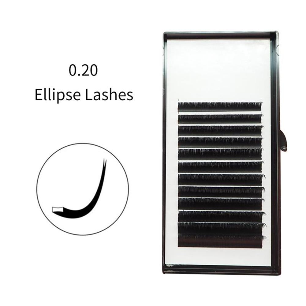 0.20mm Ellipse Flat Lashes 12 Rows