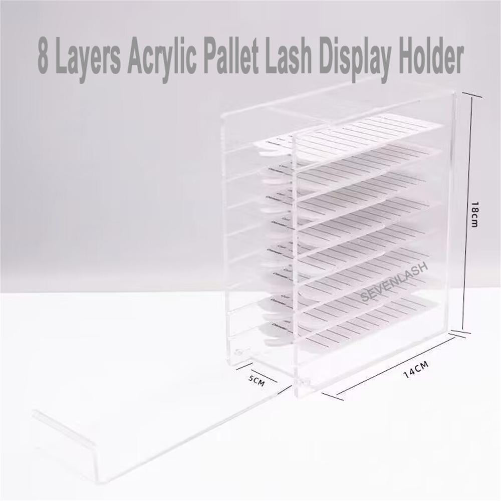 8 Layers Acrylic Pallet Lash Display Holder