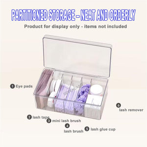 6 Grids lash Accessories Storage Box