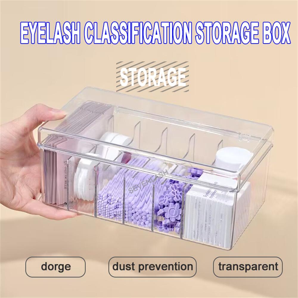 6 Grids lash Accessories Storage Box