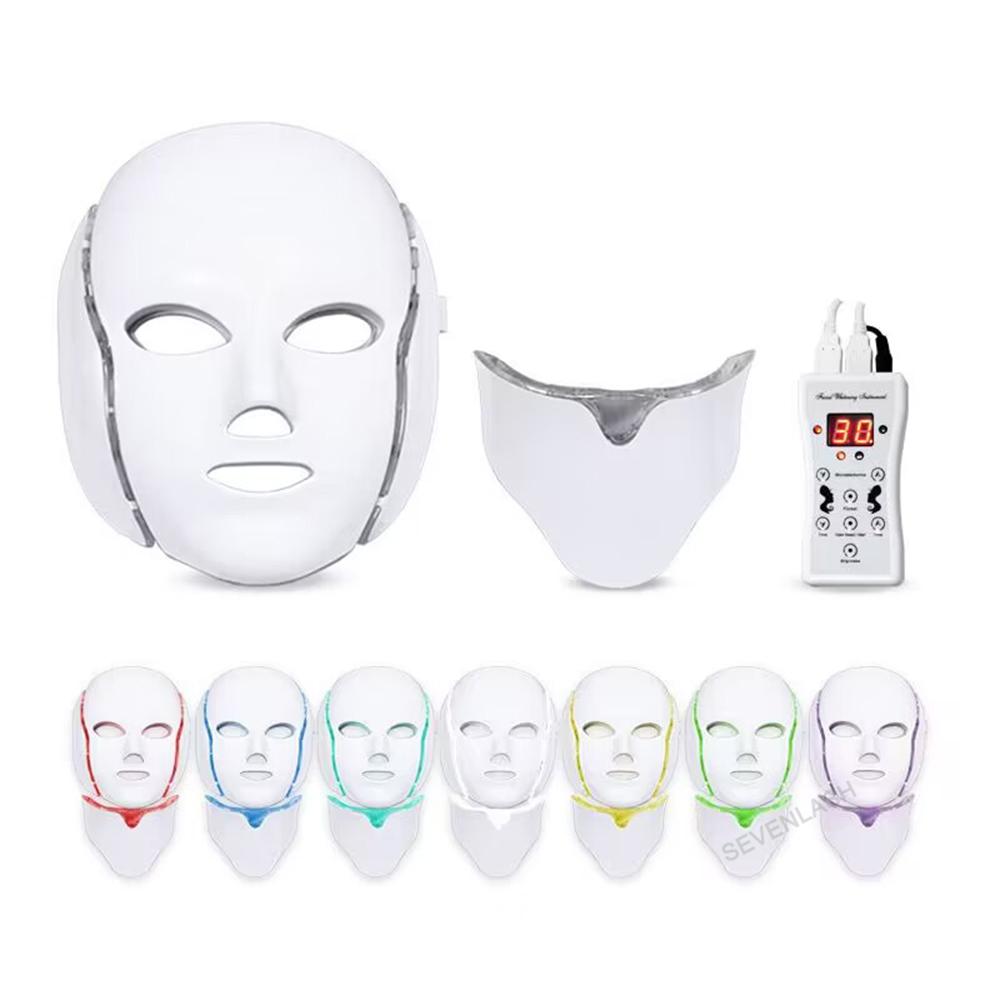 LED 7-color Light Photon Skin Rejuvenation Instrument Whitening Mask