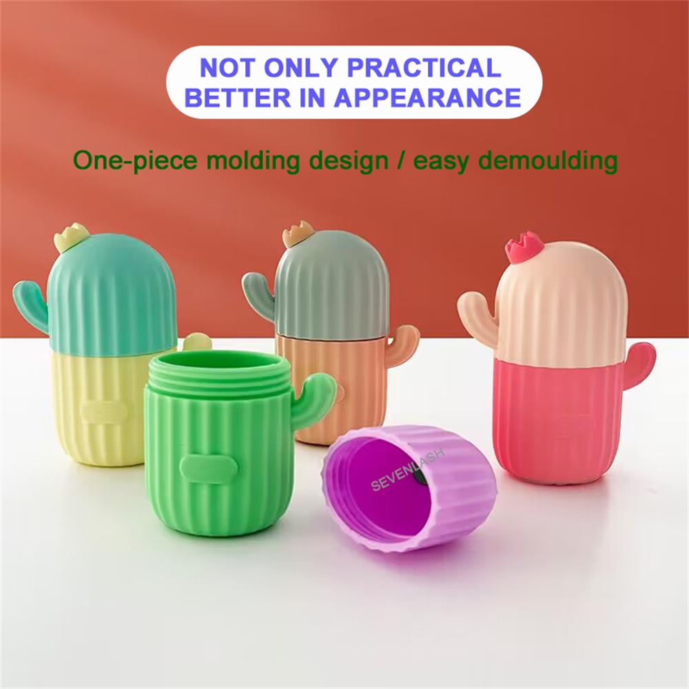 Reusable Silicone Cactus Face Ice Tray