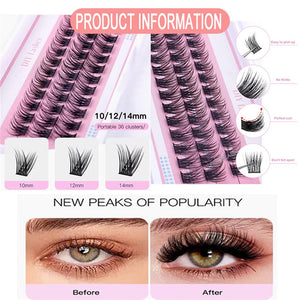 DIY Segmented Eyelashes for Lash Extensions