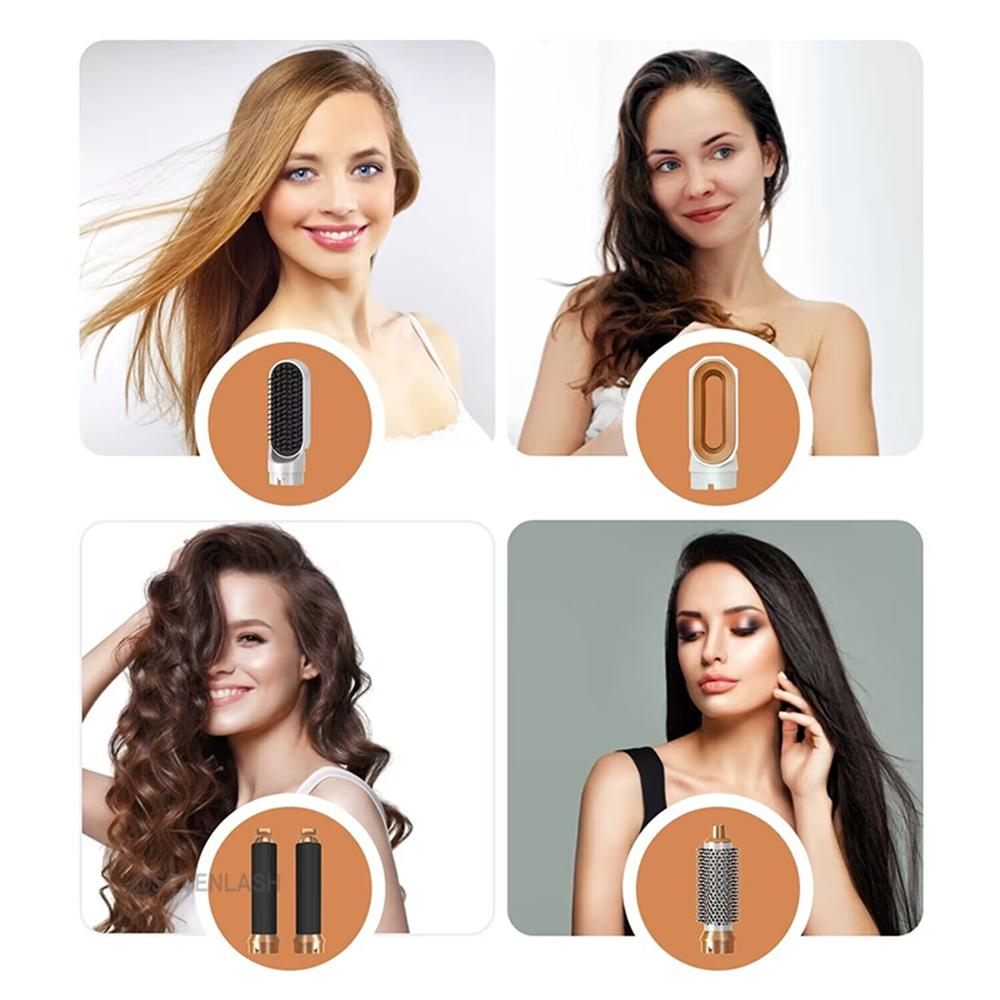 5-in-1 Hot Air Comb Home Use Straight Hair Curly Hair Blow Dryer Comb