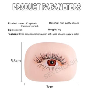 Perfect Soft 5D Silicone Eyelash Practice Training Eye Model (Left Eye and Right Eye)