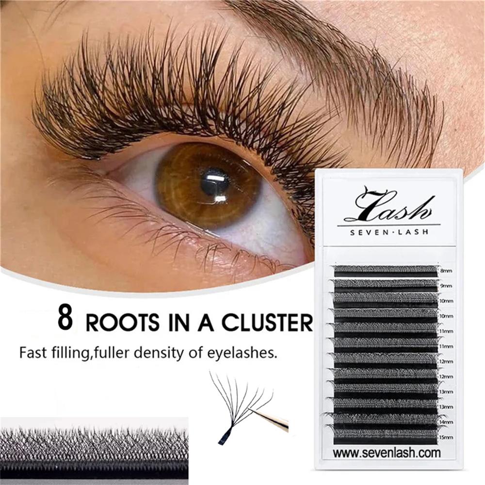 7D/8D W Style Pre-made Volume Fans Lashes 0.07mm
