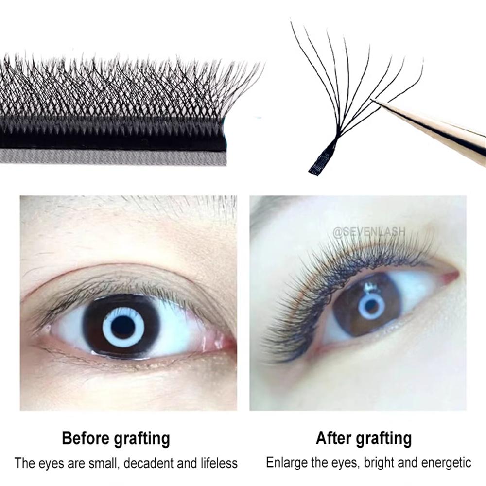 7D/8D W Style Pre-made Volume Fans Lashes 0.07mm