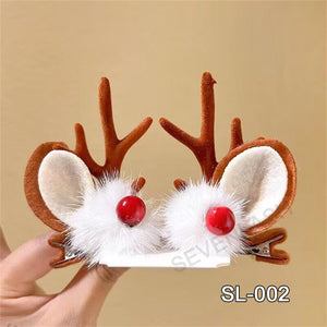 Christmas Deer Ears Hair Clip