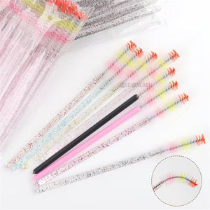Colorful Brush Head Eyelash Brush 50Piece/Pack