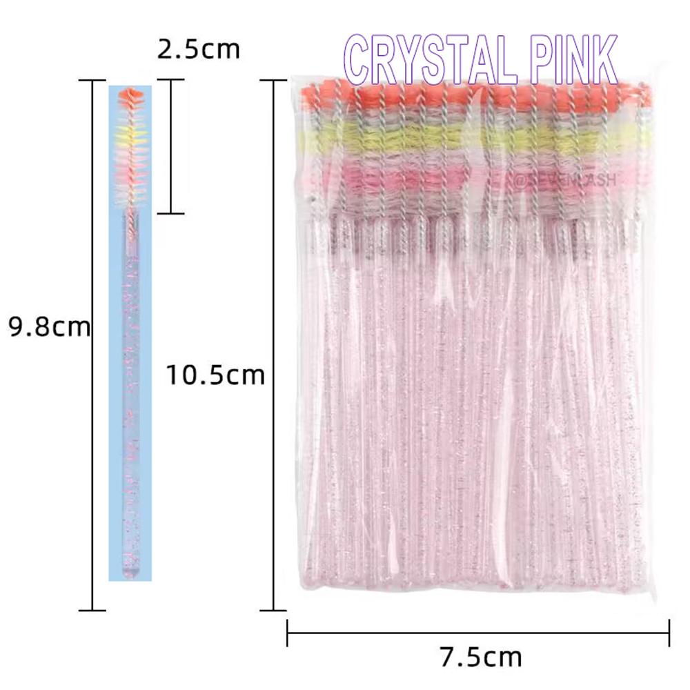 Colorful Brush Head Eyelash Brush 50Piece/Pack