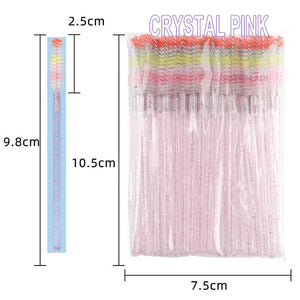 Colorful Brush Head Eyelash Brush 50Piece/Pack