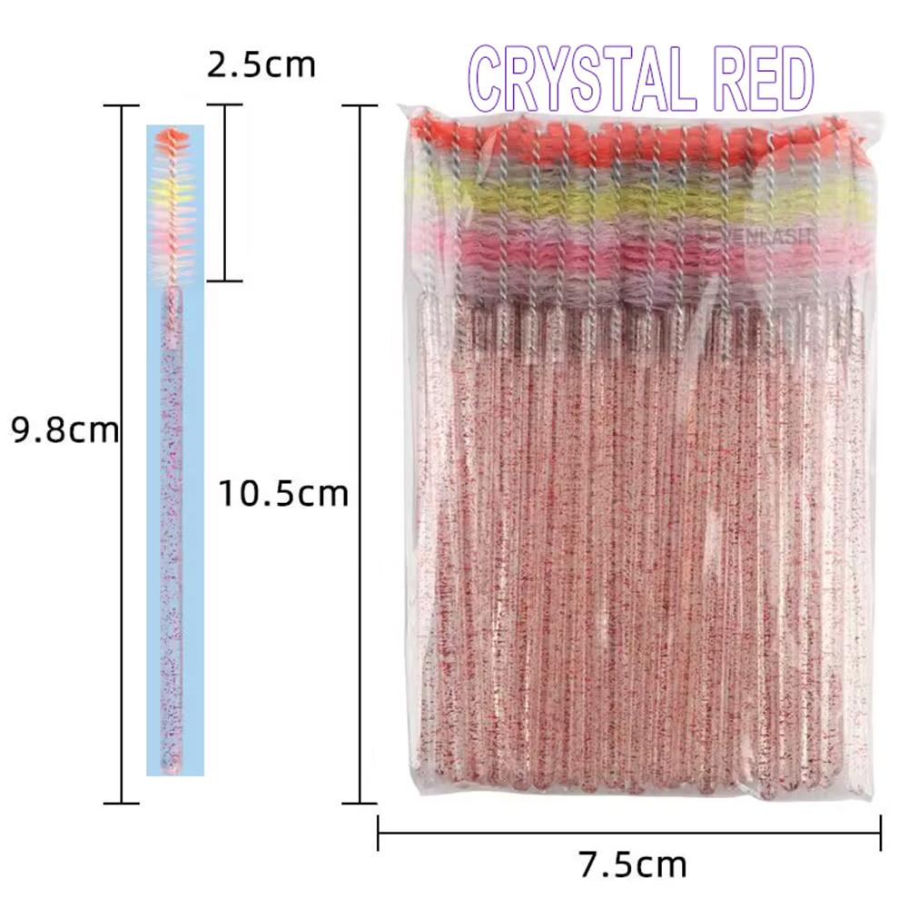 Colorful Brush Head Eyelash Brush 50Piece/Pack