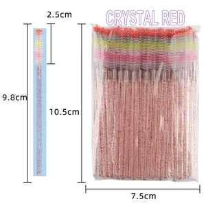 Colorful Brush Head Eyelash Brush 50Piece/Pack