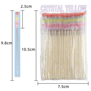 Colorful Brush Head Eyelash Brush 50Piece/Pack