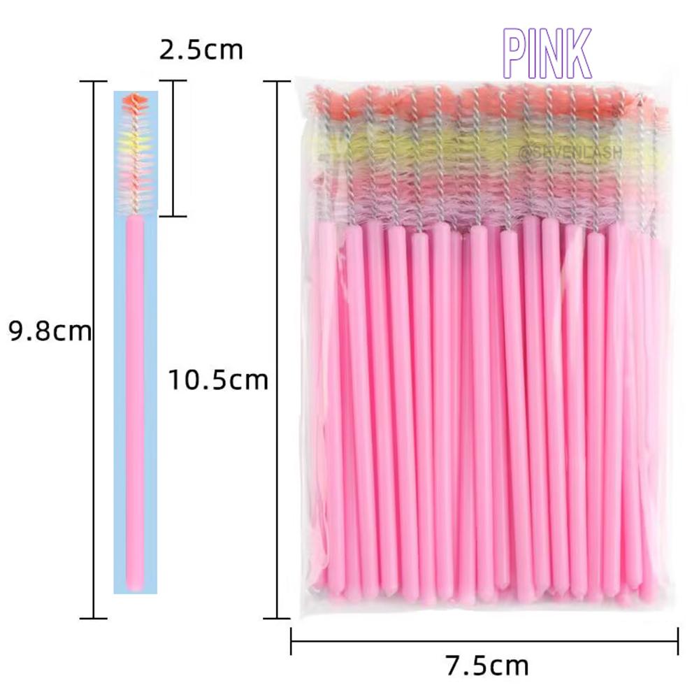 Colorful Brush Head Eyelash Brush 50Piece/Pack