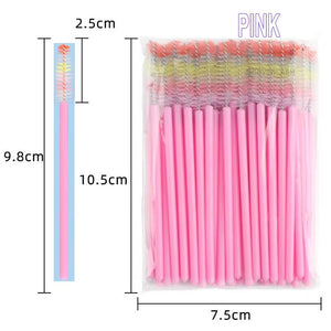 Colorful Brush Head Eyelash Brush 50Piece/Pack