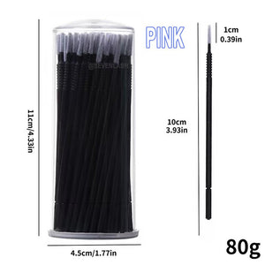 Disposable Spiral Non-slip Long Cleaning Lash Brush (100pcs)