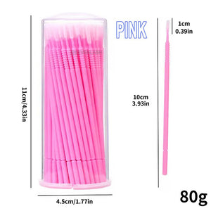 Disposable Spiral Non-slip Long Cleaning Lash Brush (100pcs)