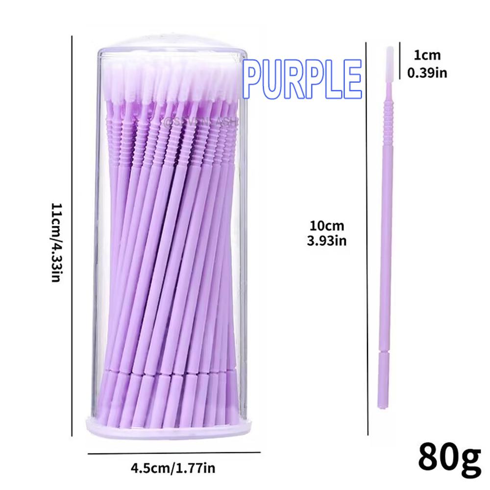 Disposable Spiral Non-slip Long Cleaning Lash Brush (100pcs)