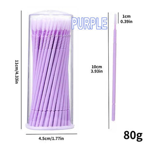 Disposable Spiral Non-slip Long Cleaning Lash Brush (100pcs)