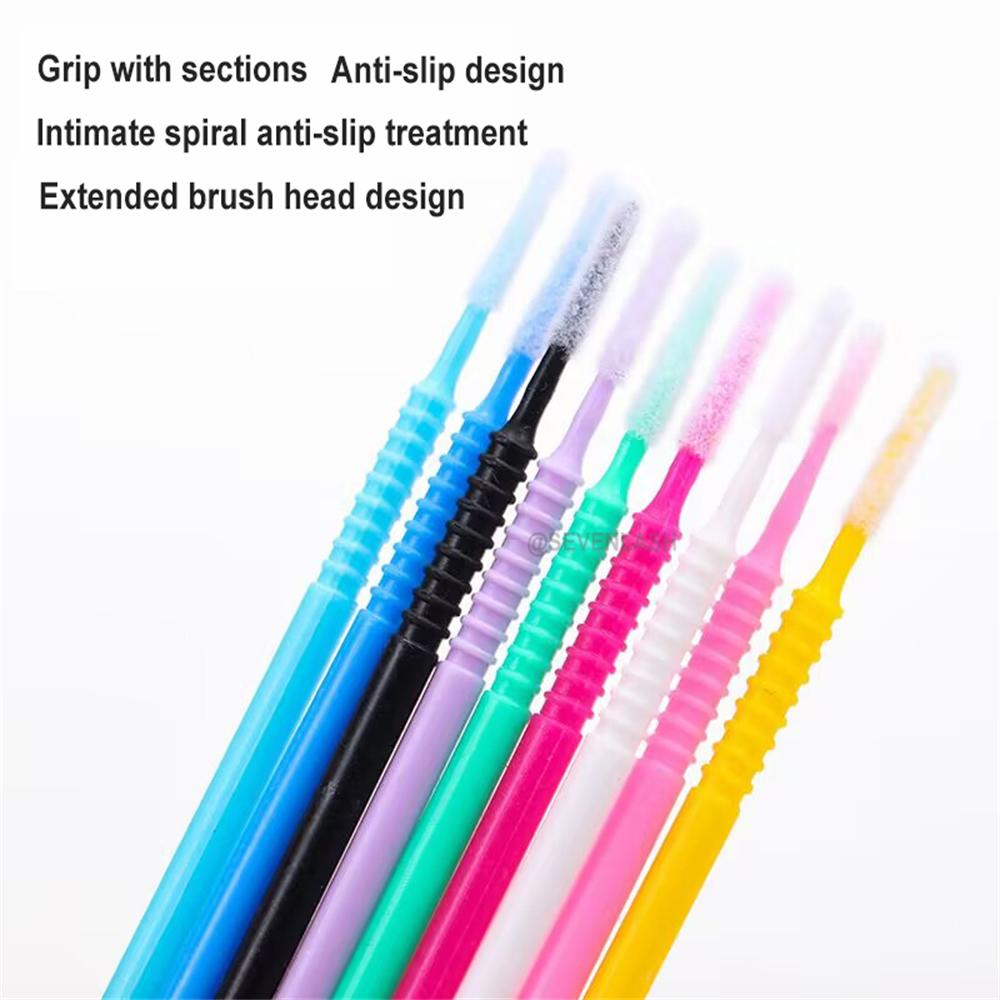 Disposable Spiral Non-slip Long Cleaning Lash Brush (100pcs)