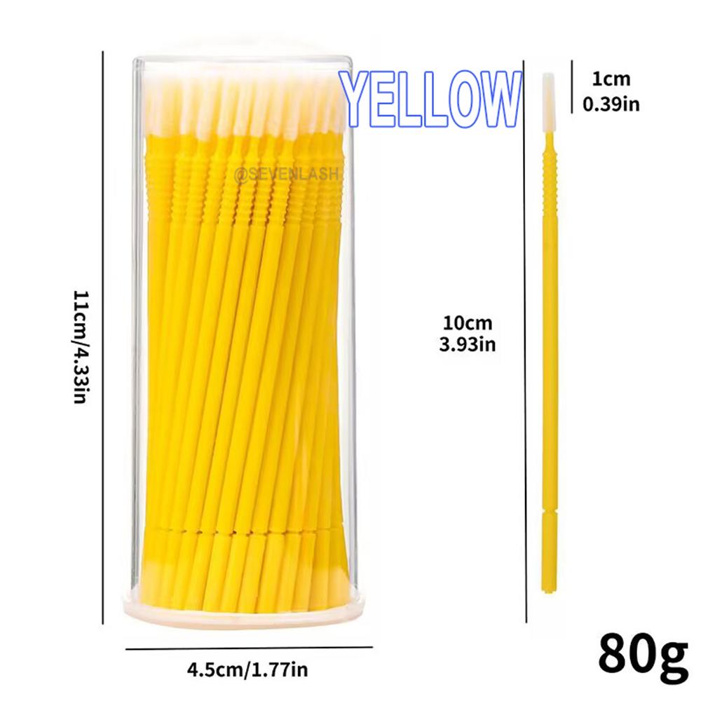 Disposable Spiral Non-slip Long Cleaning Lash Brush (100pcs)