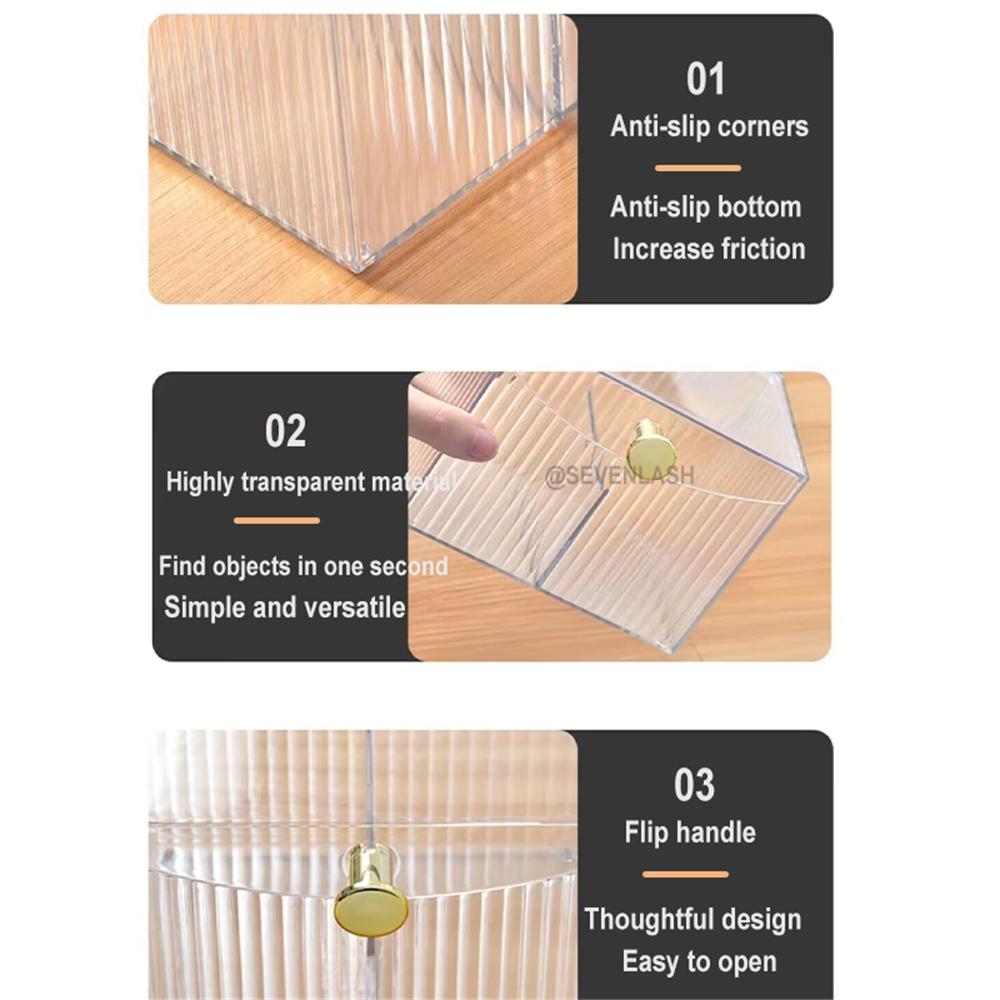 Dust-proof Eyelash Extension Tool Storage Box with Cover