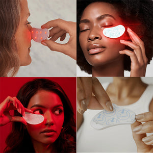 Close-up texture of patch adhering to skin