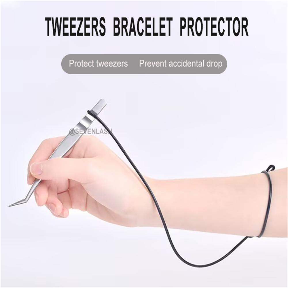 Eyelash Tweezers Silicone Anti-Fall Wrist Protector