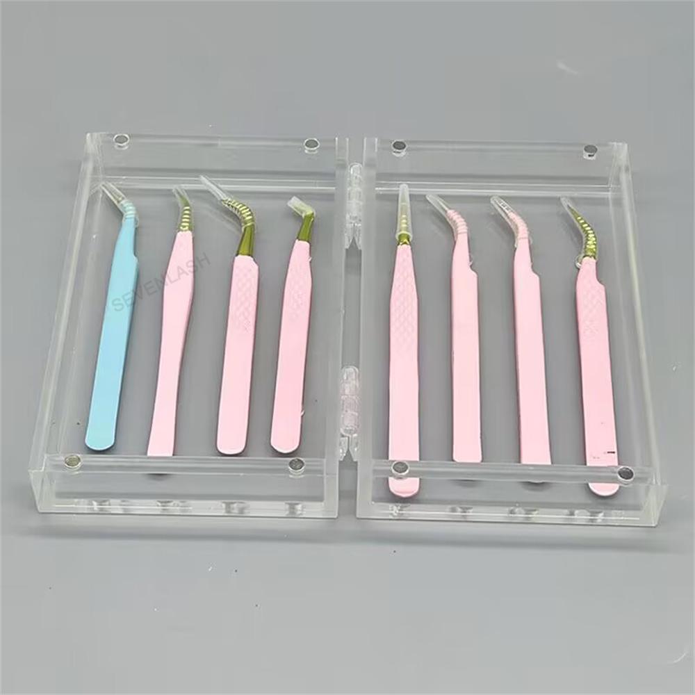 Flip-top Dustproof Magnetic Tweezers Box