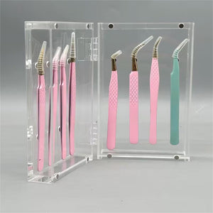 Flip-top Dustproof Magnetic Tweezers Box