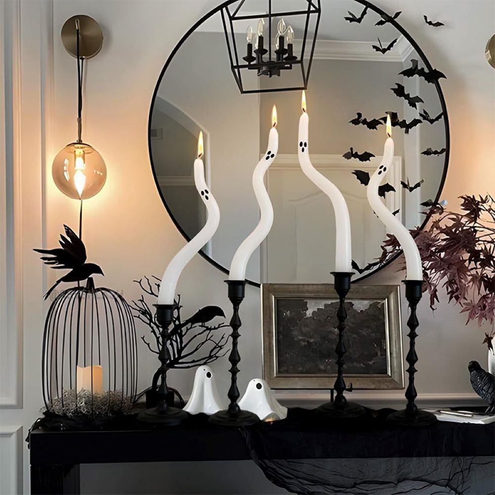 Halloween Cute Ghost Taper Candles