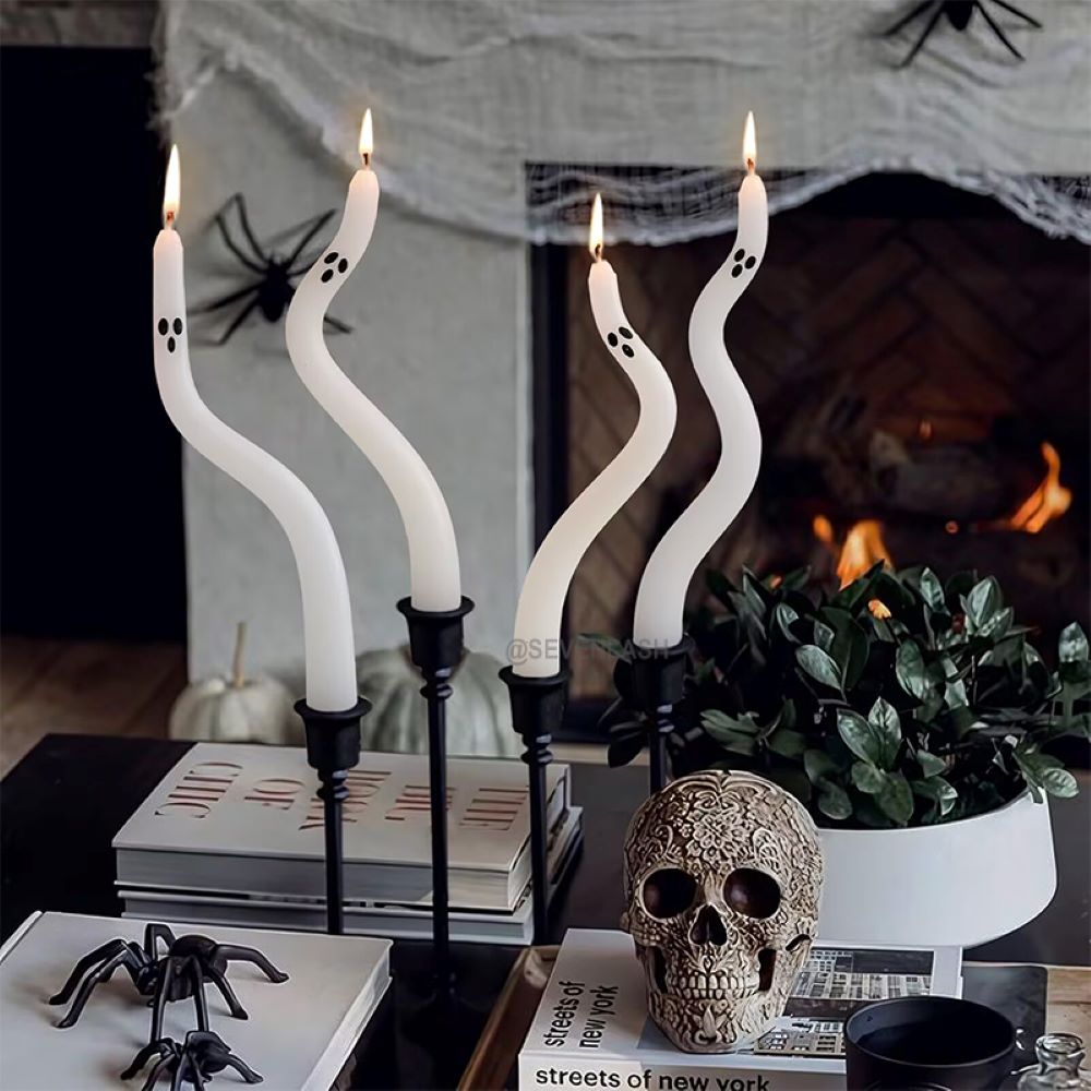Halloween Cute Ghost Taper Candles
