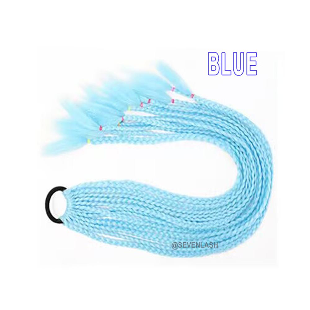 Luminous Dreadlocks Fluorescent Three-strand Braid Ponytail