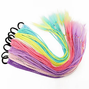 Luminous Dreadlocks Fluorescent Three-strand Braid Ponytail