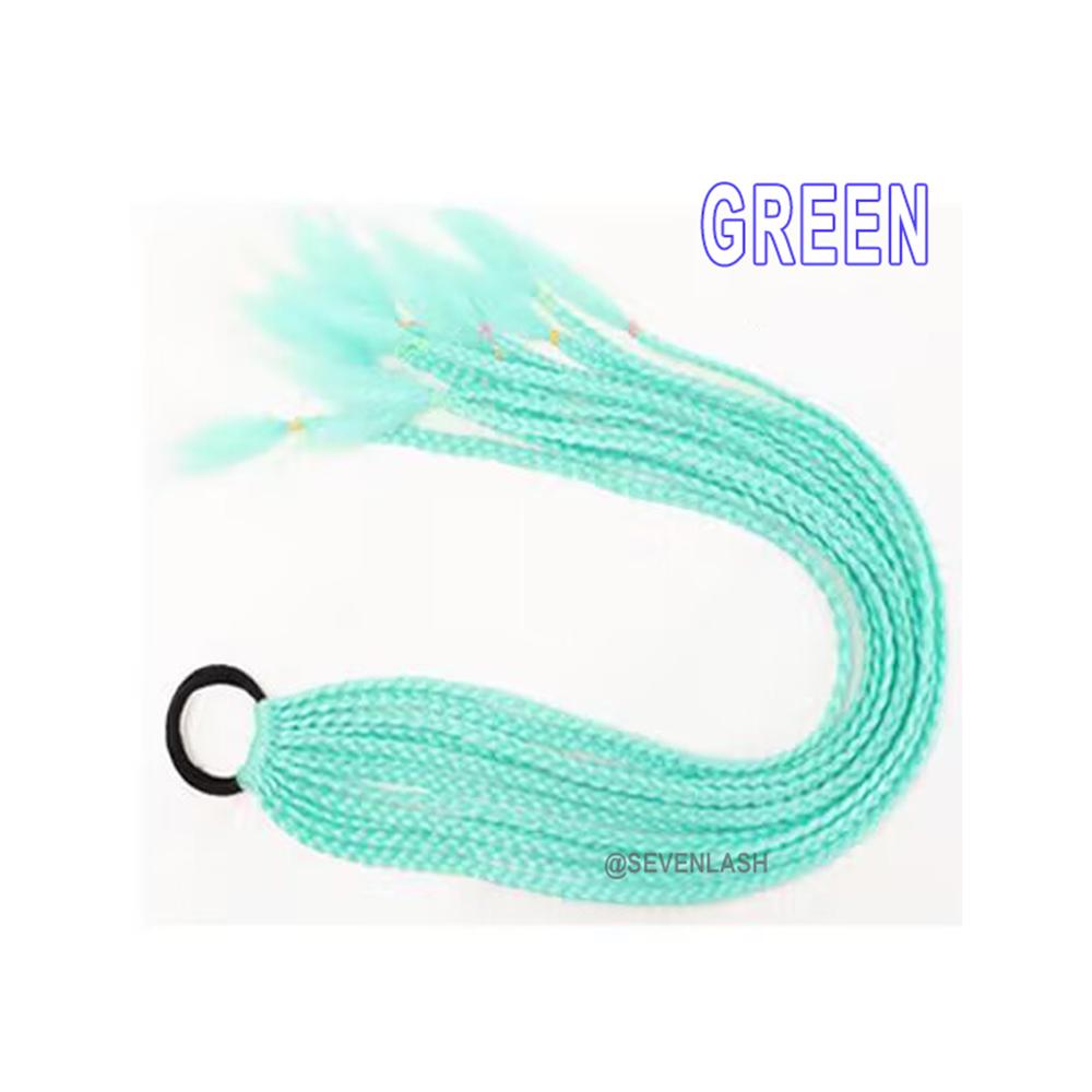 Luminous Dreadlocks Fluorescent Three-strand Braid Ponytail