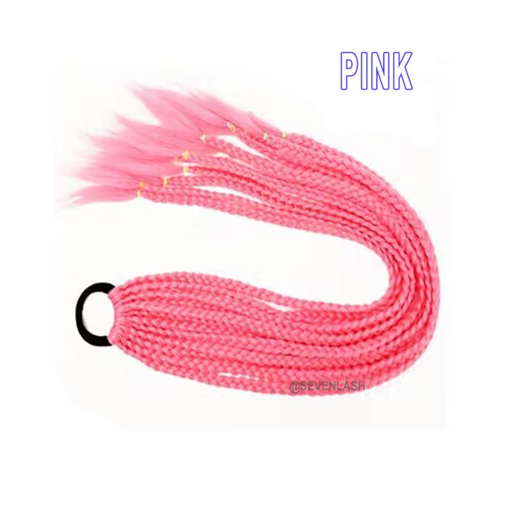 Luminous Dreadlocks Fluorescent Three-strand Braid Ponytail