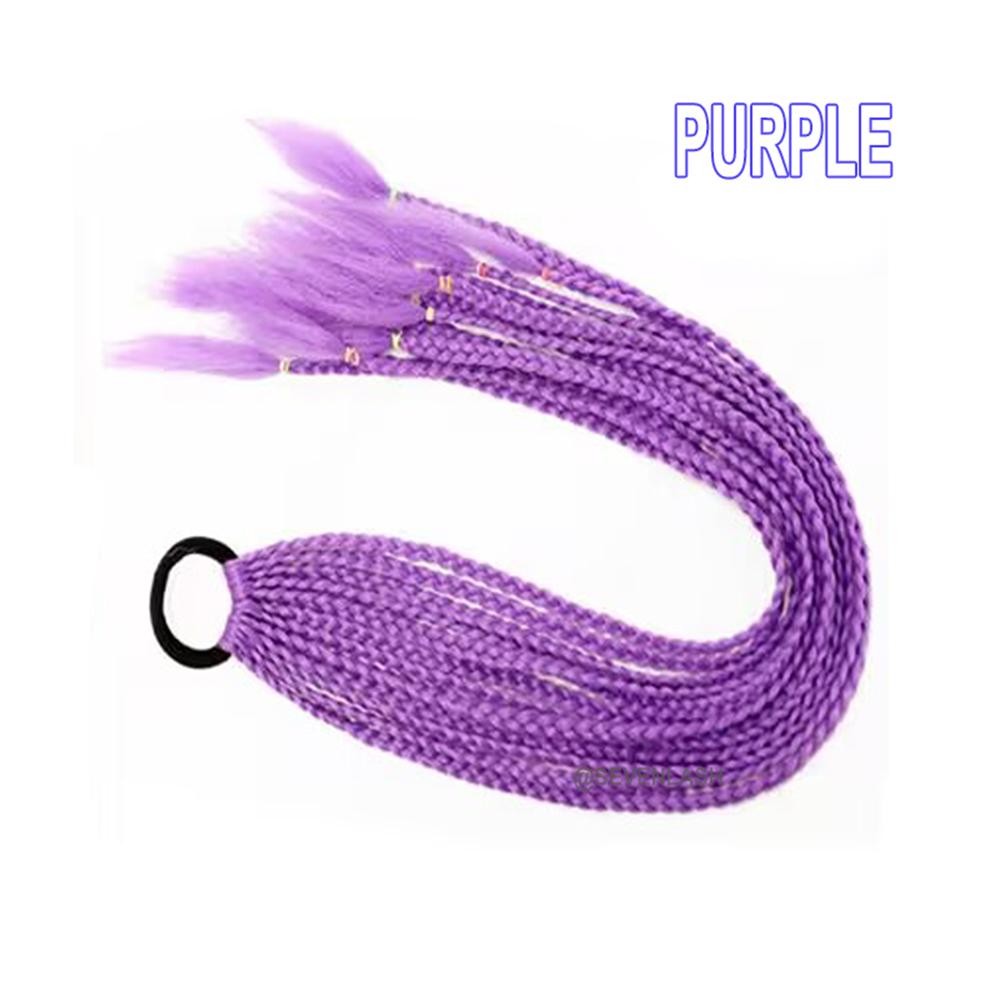 Luminous Dreadlocks Fluorescent Three-strand Braid Ponytail