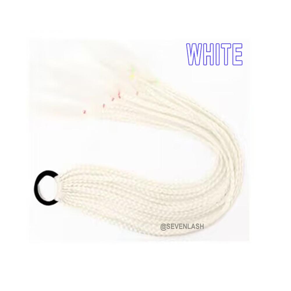 Luminous Dreadlocks Fluorescent Three-strand Braid Ponytail