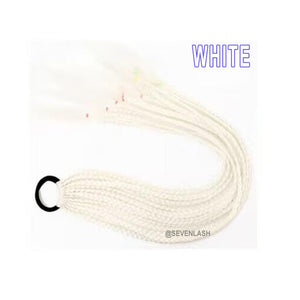 Luminous Dreadlocks Fluorescent Three-strand Braid Ponytail