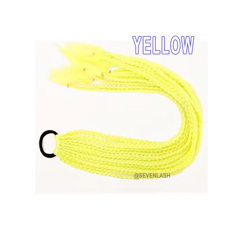 Luminous Dreadlocks Fluorescent Three-strand Braid Ponytail