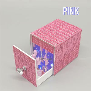 Manicure Polishing Drill bit Dustproof Blue Light Cleaning Tattoo Storage Box