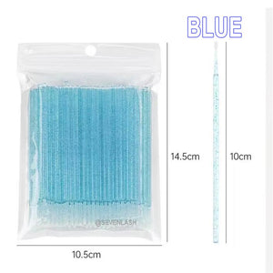 Micro Crystal Handle Eyelash Brush (100pcs/pack)
