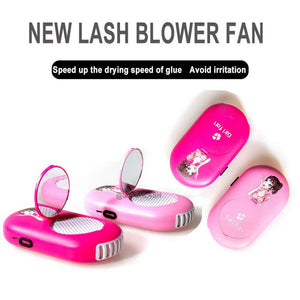 New Lash Blower Fan With Mirror