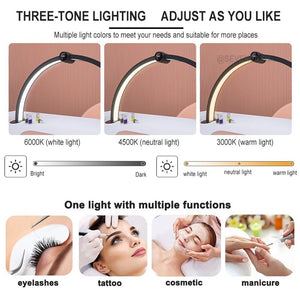 Foldable U-Shaped Crescent Nail Lamp