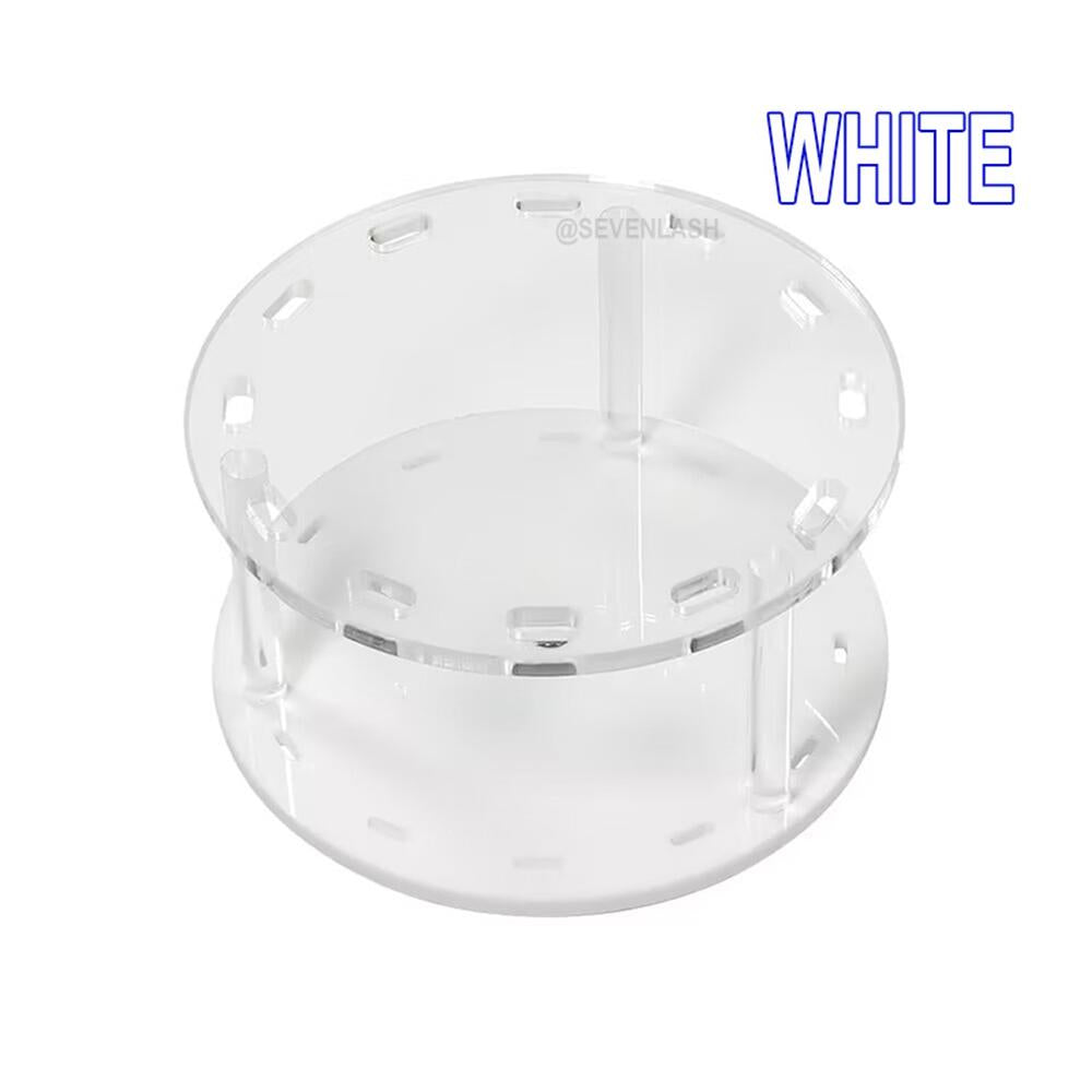 Rotating 12-hole Acrylic Eyelash Tweezers Stand