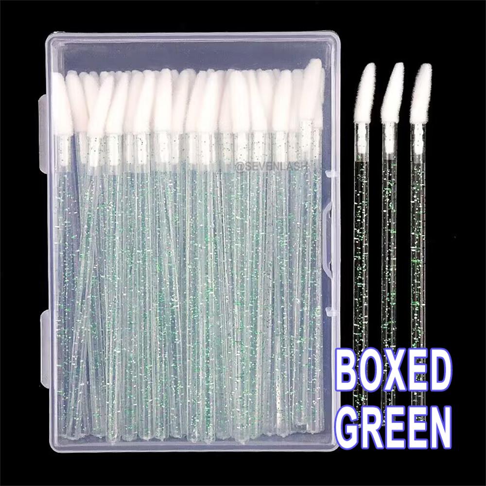 Slanted Crystal Handle Lip Brush (50 pieces/piece)