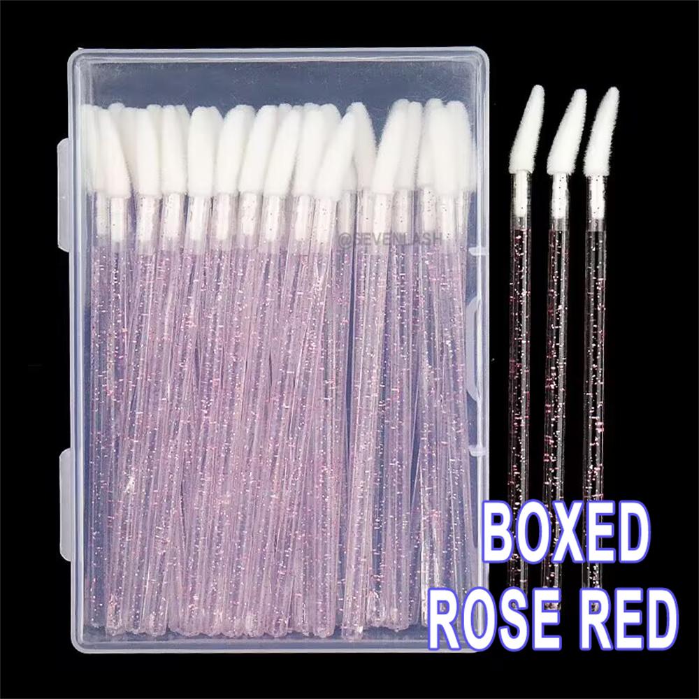 Slanted Crystal Handle Lip Brush (50 pieces/piece)