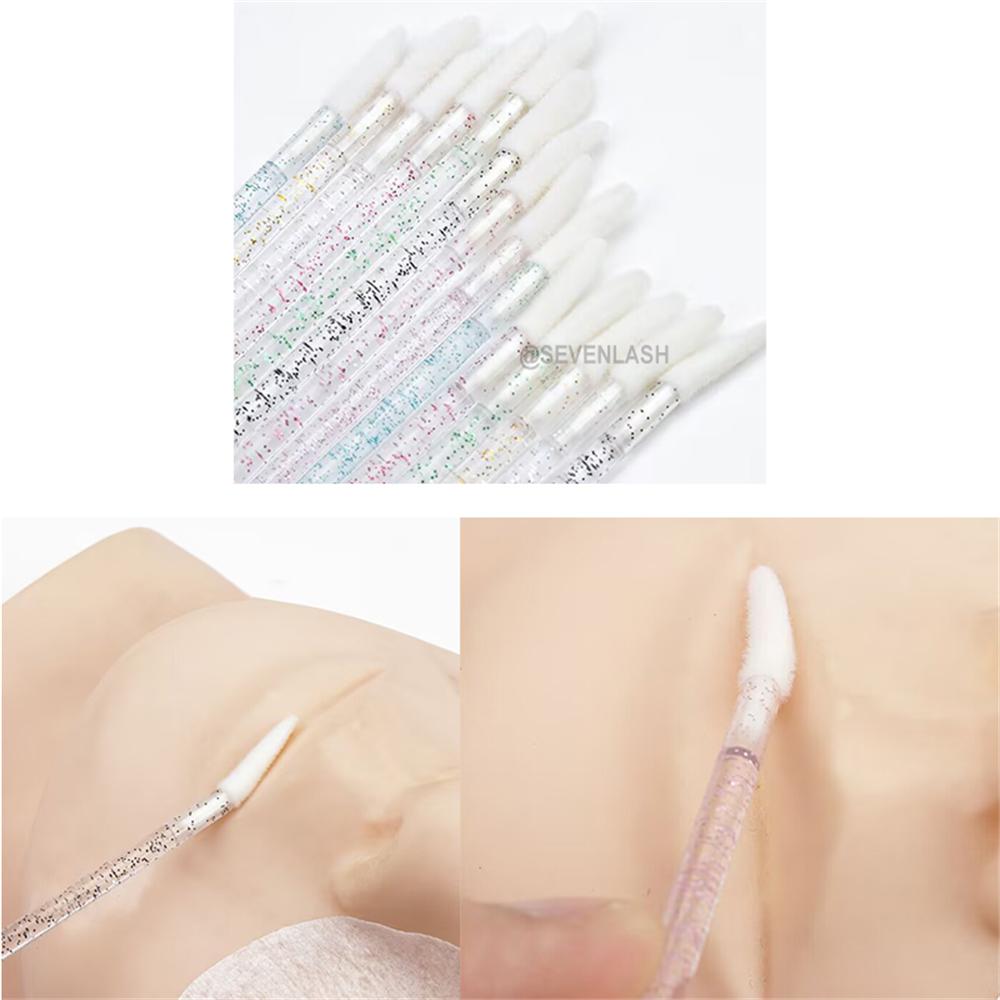 Slanted Crystal Handle Lip Brush (50 pieces/piece)