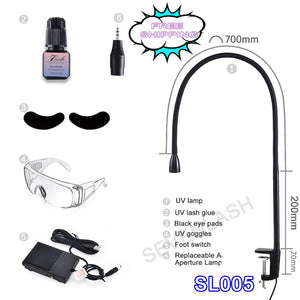 UV LED Clamp Light With Adjustable Light Spot Size For Eyelash Extension